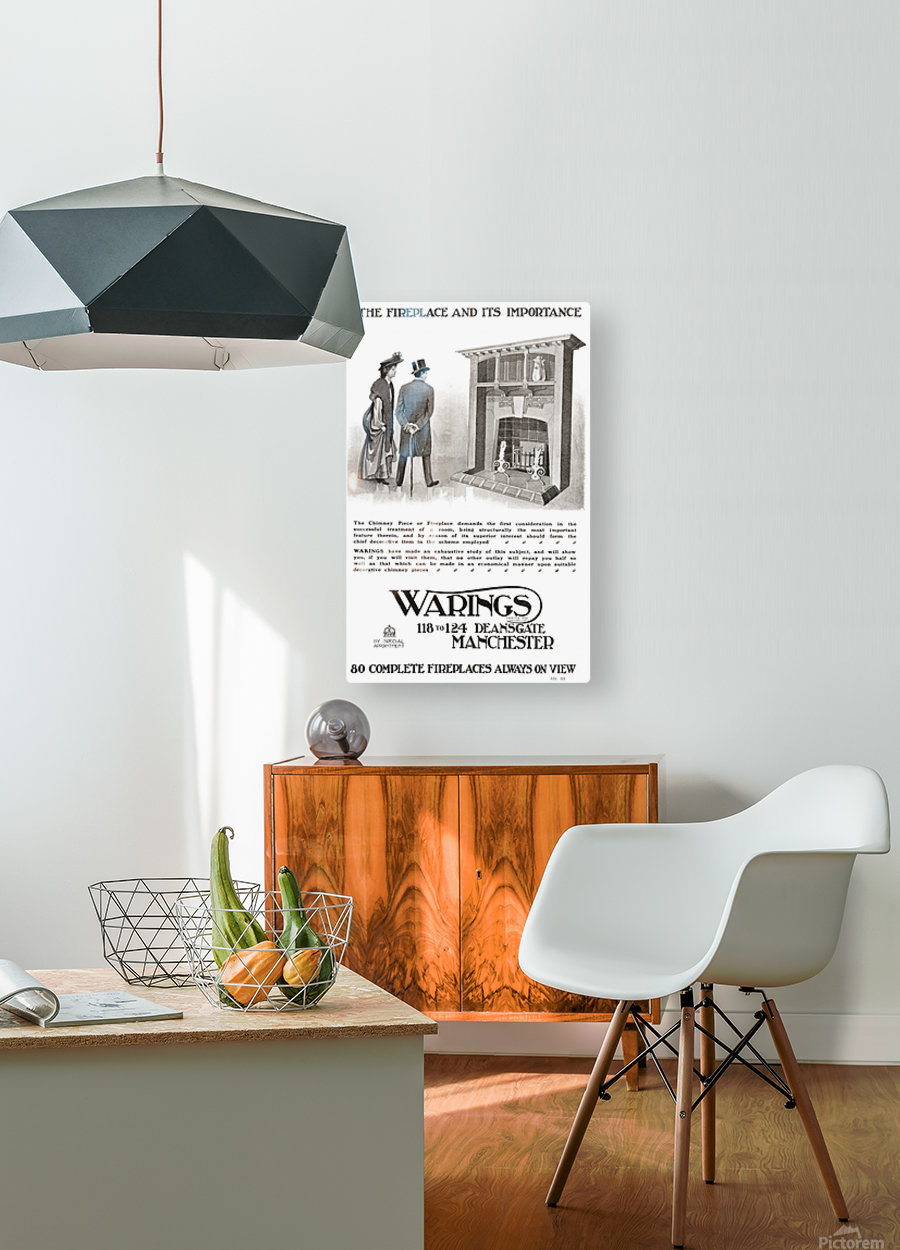 Advertisement For An Early 20th Century Fireplace From The
