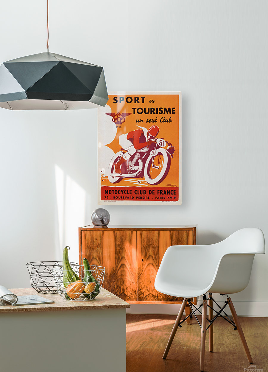 Canvas Sport ou Tourisme un seul Club Motorcycle Club de Art print POSTER