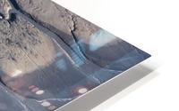 Aerial view of patterns made by water draining over the Silt Mud Flats along Cook Inlet, South-central Alaska; Alaska, United States of America HD Metal print
