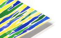 Abstract Watercolor Splash Waves Lines 1 HD Metal print