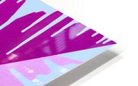 Drip Triangle Purple pink 2 HD Metal print