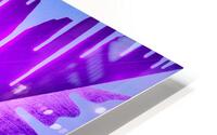 Drip Triangle Purple Blue White HD Metal print