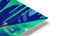 Drip Triangle Green and black HD Metal print