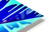 Drip Triangle blue 2 HD Metal print