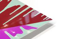 Drip Triangle Purple pink 1 HD Metal print