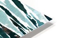 Abstract Watercolor Splash Waves Lines 24 HD Metal print