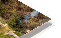 Aerial top down view of Cheat Lake Park near Morgantown HD Metal print