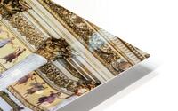 Baroque ballroom interior in Royal Palace. Luxury marble antiqu HD Metal print