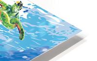 Sea Turtle Tango HD Metal print