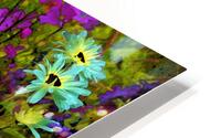 Abstract Vibrant Daises in the Garden HD Metal print