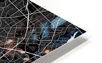 Dallas Texas City Map Print HD Metal print