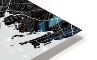 New Rochelle New York City Map Print HD Metal print