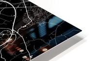 Rennes France City Map Print HD Metal print
