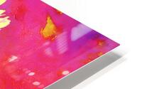 Abstract Vibrant Yellow Daisy Flower HD Metal print