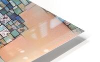 Abstract Mosaic Art with Blue and Earth Tones HD Metal print