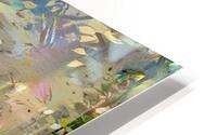 Colorful Abstract Painting of a Couple Dancing   HD Metal print