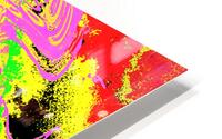 Abstract Swirling Psychedelic Colours HD Metal print