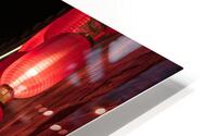 Red Traditional Chinese Lanterns at Night 1 HD Metal print