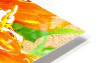 Abstract Orange Sunflower HD Metal print