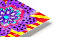 Abstract Vibrant Florals  HD Metal print