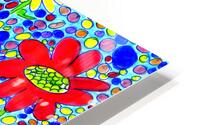 Abstract Bright Flower HD Metal print