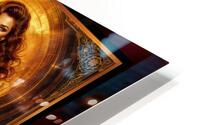 Golden Visions Portraits of Timeless Elegance AI Concept Art by Xzendor7 HD Metal print