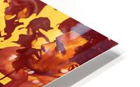 1970 Arizona State Football Sideline Art HD Metal print