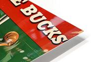 1978 Milwaukee Bucks Basketball Art Remix HD Metal print