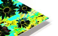 Abstract Daises on an Abstract Background  HD Metal print