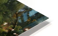 Picking Cherries in the Manor Garden HD Metal print