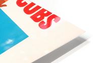 retro remix chicago cubs baseball wooden sign HD Metal print