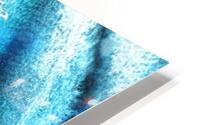 Cool Blue Flamenco Dance Abstract Watercolor  HD Metal print