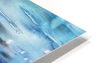 Abstract Blue Seascape Waves And Reflections HD Metal print
