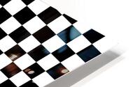 Black Check Pattern HD Metal print