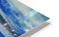 Ocean And Sea Beach Coastal Art Organic Watercolor Abstract Lines III HD Metal print
