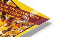 1987 Arizona State Retro Football Art HD Metal print