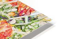 Orange Floral HD Metal print