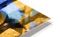 Blocks Blue and Yellow HD Metal print