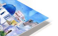 Santorini island Greece Impression metal HD