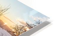 Sunset in the Snow HD Metal print