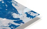 The Hubbard glacier near Valdez in Alaska on cloudy day HD Metal print