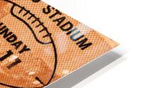 1960 Chicago Bears vs. Cleveland Browns Ticket Art HD Metal print
