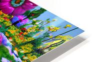 Flower garden Painting HD Metal print