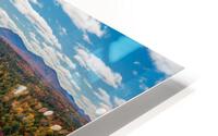 Saranac river flows through multi-colored fall landscape in Adir HD Metal print