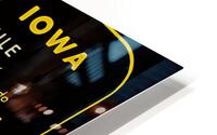 1955 Iowa Hawkeyes Basketball Schedule Art HD Metal print