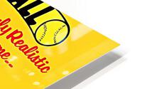 Retro Seventies Baseball Game Advertisement HD Metal print
