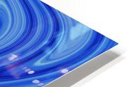Blue and White Abstract HD Metal print