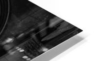 Monochrome view of the empty windows of St Dunstan church HD Metal print