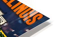Vintage University of Illinois Football Art HD Metal print