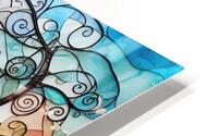 Stained Glass Cottage  HD Metal print